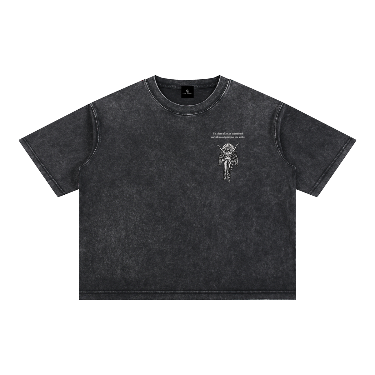 Mineral Wash Boxy Cotton T-Shirt